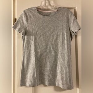 Talbots Tee - Ladies Gray Short Sleeve 100% Cotton T Shirt Small